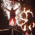 Stage Left pyrotechnics with Circus Orange - Designs In Ice - Cavalcade Of Lights - Dundas Square - Toronto, Ontario, Canada